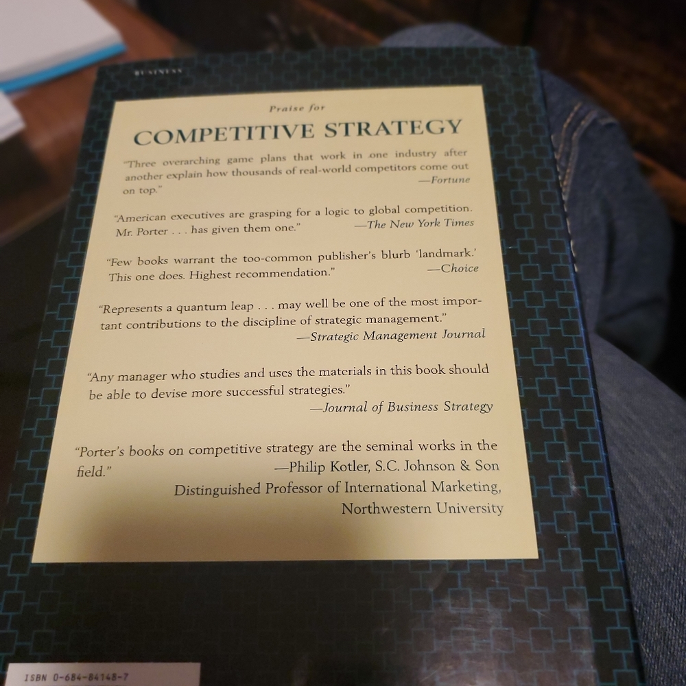 Competitive Strategy Hard Cover Book - Picture 2 of 2